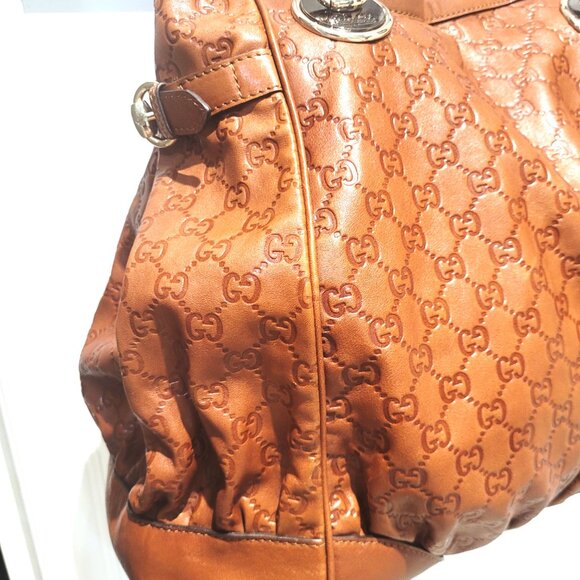 GG MONOGRAM LEAHTER EX LARGE TOTE BAG - Picture 3 of 17